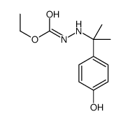 1-[1-(4-Hydroxyphenyl)-1-methylethyl]-2-ethoxycarbonylhydrazine Structure