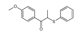 1-(4-methoxyphenyl)-2-phenylsulfanylpropan-1-one结构式