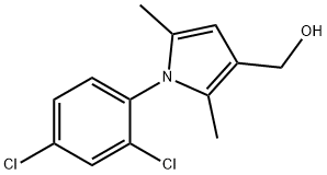 1-(2,4-dichlorophenyl)-2,5-dimethyl-1h-pyrrole-3-methanol结构式