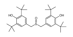 2,6-ditert-butyl-4-[(3,5-ditert-butyl-4-hydroxyphenyl)methylsulfinylmethyl]phenol Structure