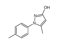 3-methyl-2-(4-methylphenyl)-1H-pyrazol-5-one Structure