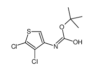 (4,5-二氯-3-噻吩)氨基甲酸叔丁酯结构式
