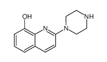 1-(8-hydroxyquinolin-2-yl)piperazine Structure