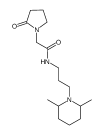 N-[3-((2S,6R)-2,6-Dimethyl-piperidin-1-yl)-propyl]-2-(2-oxo-pyrrolidin-1-yl)-acetamide Structure