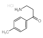 1-Propanone,3-amino-1-(4-methylphenyl)-, hydrochloride (1:1)结构式