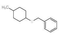 Benzene,[[(4-methylcyclohexyl)thio]methyl]- Structure