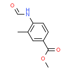 Benzoic acid, 4-(formylamino)-3-methyl-, methyl ester (9CI) structure
