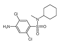 4-amino-2,5-dichloro-N-cyclohexyl-N-methylbenzenesulfonamide结构式