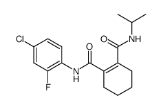 N-isopropyl-N'-(2-fluoro-4-chlorophenyl)-3,4,5,6-tetrahydrophthalamide Structure