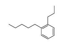 1-pentyl-2-propylbenzene Structure
