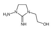1-Imidazolidineethanol,3-amino-2-imino-(9CI) Structure