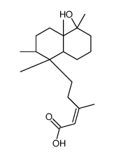 5-(Decahydro-5-hydroxy-1,2,4a,5-tetramethylnaphthalen-1-yl)-3-methyl-2-pentenoic acid structure