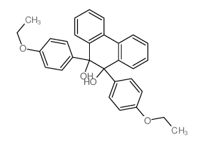 9,10-Phenanthrenediol,9,10-bis(4-ethoxyphenyl)-9,10-dihydro- Structure