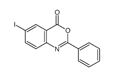 6-碘-2-苯基-4H-苯并[d][1,3]噁嗪-4-酮结构式