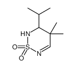 4,4-dimethyl-3-propan-2-yl-2,3-dihydro-1,2,6-thiadiazine 1,1-dioxide结构式