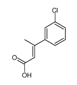 3-(3-chlorophenyl)but-2-enoic acid结构式