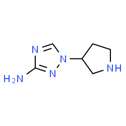 1H-1,2,4-Triazol-3-amine,1-(3-pyrrolidinyl)-(9CI)结构式