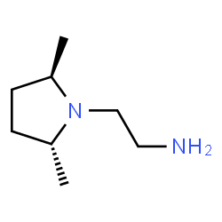 1-Pyrrolidineethanamine,2,5-dimethyl-,(2R,5R)-(9CI) Structure