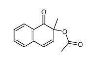 2-methyl-1-oxo-1,2-dihydronaphthalen-2-yl acetate Structure