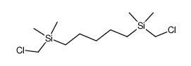 1,5-Bis[chlormethyl(dimethyl)silyl]pentan Structure