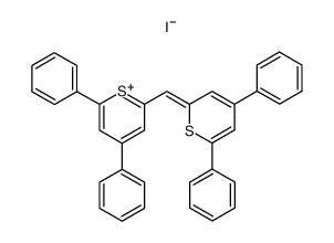 iodure de [(diphenyl-4,6 thiopyrannylidene-2) methyl]-2 diphenyl-4,6 thiopyrylium结构式