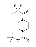 tert-butyl 4-(2,2,2-trifluoroacetyl)piperazine-1-carboxylate结构式