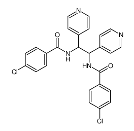 4-chloro-N-[2-[(4-chlorobenzoyl)amino]-1,2-dipyridin-4-ylethyl]benzamide Structure