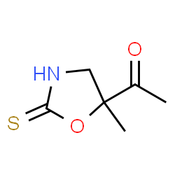 Ethanone, 1-(5-methyl-2-thioxo-5-oxazolidinyl)- (9CI) Structure