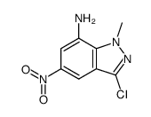 3-chloro-1-methyl-5-nitro-1H-indazol-7-amine Structure