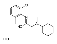 [2-(2-chloro-6-methylanilino)-2-oxoethyl]-cyclohexyl-methylazanium,chloride Structure