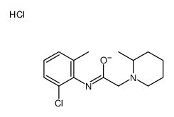 N-(2-chloro-6-methylphenyl)-2-(2-methylpiperidin-1-yl)acetamide,chloride结构式