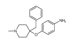 4-((1-Methyl-4-(phenylmethyl)-4-piperidinyl)oxy)benzenamine Structure