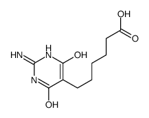 6-(2-amino-4-hydroxy-6-oxo-1H-pyrimidin-5-yl)hexanoic acid结构式