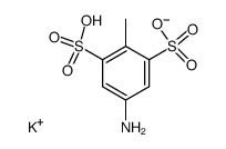 monopotassium 4-methylaniline-3,5-disulfonate Structure