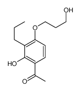 1-(2-hydroxy-4-(3-hydroxypropoxy)-3-propylphenyl)ethanone Structure