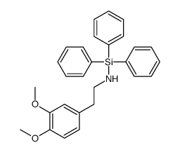 2-(3,4-dimethoxyphenyl)-N-triphenylsilyl-ethanamine结构式
