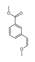 3-(2-methoxy-vinyl)-benzoic acid methyl ester Structure