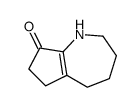 2,3,4,5,6,7-hexahydro-1H-cyclopenta[b]azepin-8-one结构式