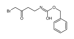 benzyl N-(4-bromo-3-oxobutyl)carbamate Structure