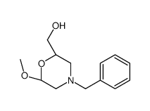 [(2S,6S)-4-benzyl-6-methoxymorpholin-2-yl]methanol结构式