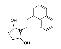 5-hydroxy-1-(2-naphthalen-1-ylethyl)imidazolidin-2-one结构式