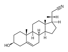 3β-hydroxy-24-nor-chol-5-ene-23-nitrile结构式