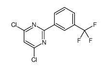 4,6-二氯-2-(3-(三氟甲基)苯基)嘧啶结构式