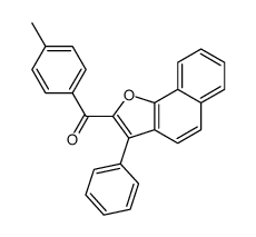 (4-methylphenyl)-(3-phenylbenzo[g][1]benzofuran-2-yl)methanone结构式