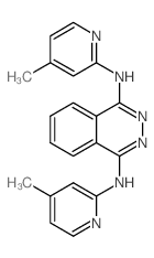 1,4-Phthalazinediamine,N1,N4-bis(4-methyl-2-pyridinyl)- Structure