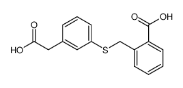 3-(2-carboxybenzylthio)phenyl acetic acid Structure