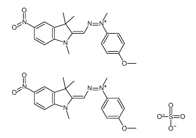 2-[[(4-methoxyphenyl)methylhydrazono]methyl]-1,3,3-trimethyl-5-nitro-3H-indolium sulphate (2:1) picture