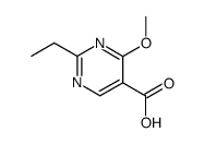 2-ethyl-4-methoxy-5-pyrimidinyl carboxylic acid结构式