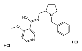 5-Pyrimidinecarboxamide, N-((1-benzyl-2-pyrrolidinyl)methyl)-4-methoxy-, dihydrochloride, hydrate picture