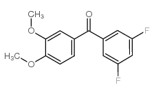 (3,5-difluorophenyl)-(3,4-dimethoxyphenyl)methanone结构式